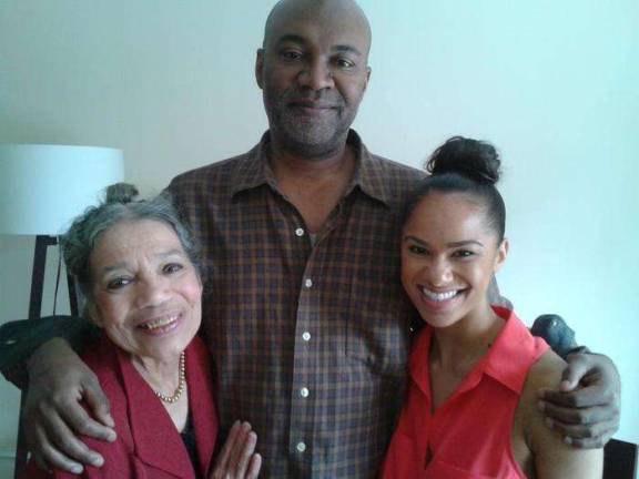 Raven Wilkinson and Misty Copeland with Nelson George, director and producer of &quot;A Ballerina's Tale,&quot; a documentary about Copeland that opens at Film Society of Lincoln Center on Oct. 14. Photo: Courtesy of Urban Romances, Inc.