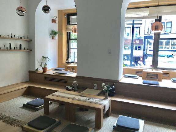 Floating Mountain's minimally decorated space. Photo: Elissa Sanci