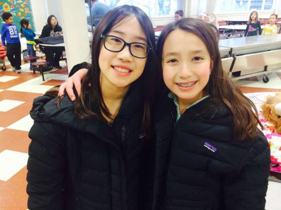 Emma Chan, left, and Maddie Yoon