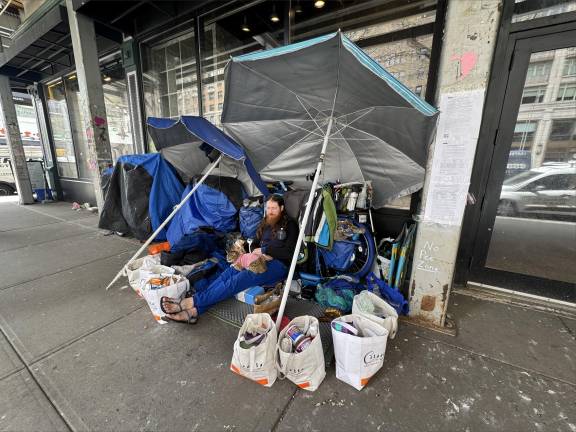 Ethan had a humble abode set up on Broadway and 78th Street before April 1
