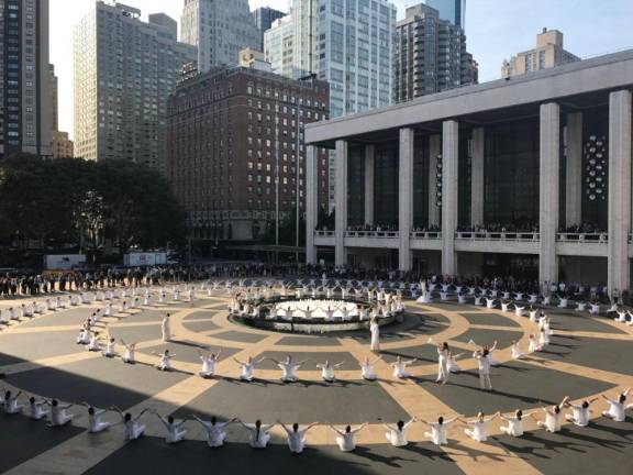 “Table of Silence Project 9/11” as performed in 2016. Photo courtesy Lincoln Center