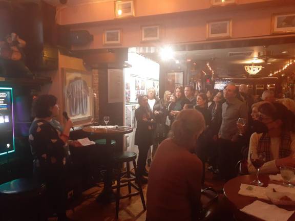 Rachel Levy of Friends of the Upper East Side speaks at Beyond the Bricks launch. Photo: Karen Camela Watson