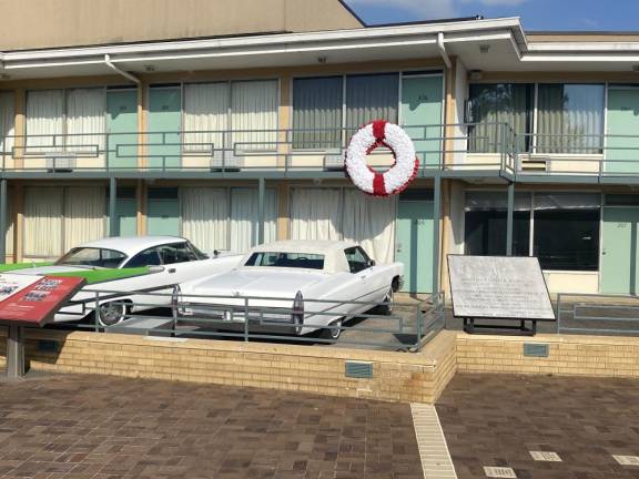 The balcony outside Room 306 at the Lorraine Motel in Memphis. Photo: Stephan Russo