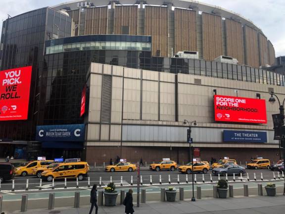 One plan advanced by Italian developer ASTM would buy the The Theater from MSG and demolish it to bring in light on a grand entrance on Eighth Ave. Photo: Keith J. Kelly
