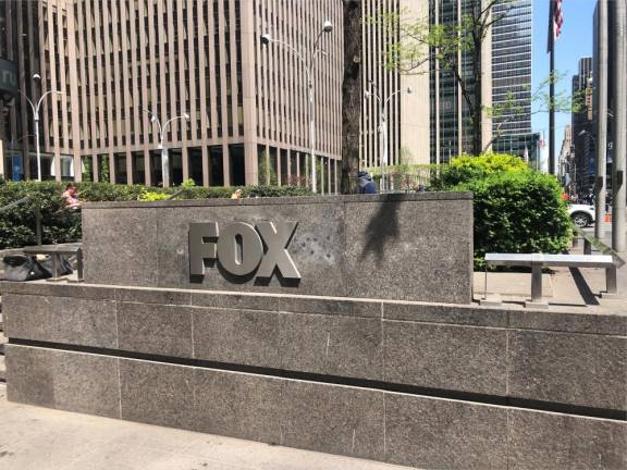 <b>The headquarters of Fox News at 1211 Sixth Ave where The Public Eye’s columnist thinks it’s pretty much business as usual despite the conservative channel agreeing to cough up $787.5 million to Dominion Voting Systems to settle a defamation case over falsehoods it broadcast after the 2020 election. </b>Photo: Keith J. Kelly