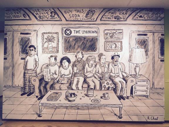 &quot;Subway Sofa&quot; (2016) by Roz Chast. Photo: Val Castronovo