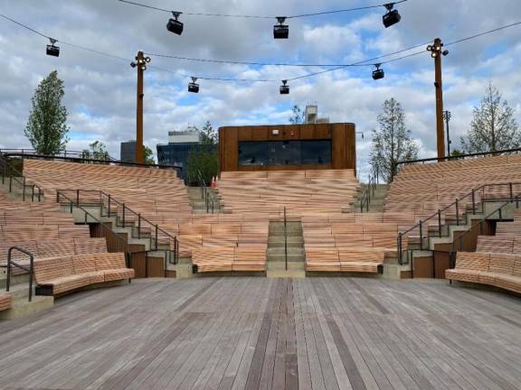 Little Island’s intimate 647-seat amphitheater will provide a venue for a host of cultural events, six days a week. Photo: Ralph Spielman