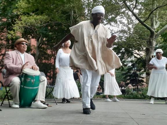 Dances of the African Diaspora at DVP’s Revival6 show in Washington Square Park. Photo: Karen Camela Watson
