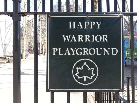 Happy Warrior Playground, at 98th Street and Amsterdam, is among the Upper West Side playgrounds mentioned in the comptroller's report.