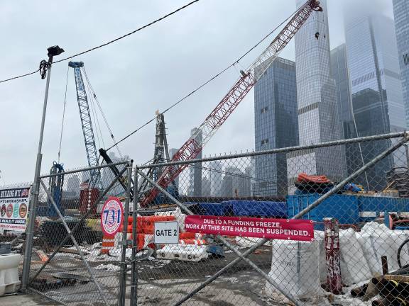 On February 17, the grey morning contributed to the gloom surrounding the Gateway Project funding. Next week, workers will be able to do their jobs, once again.