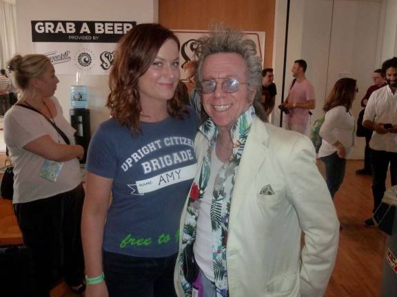 Jeffrey Gurian with Amy Poehler. Photo courtesy of Jeffrey Gurian