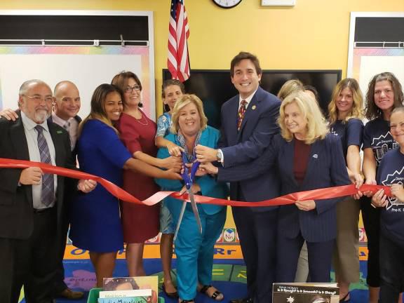 Ben Kallos with other elected officials at a ribbon-cutting ceremony in September for new UES pre-K center.