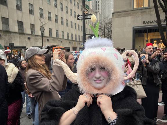 Casey Sobel comes every year and this year came decked out as a tea pot.