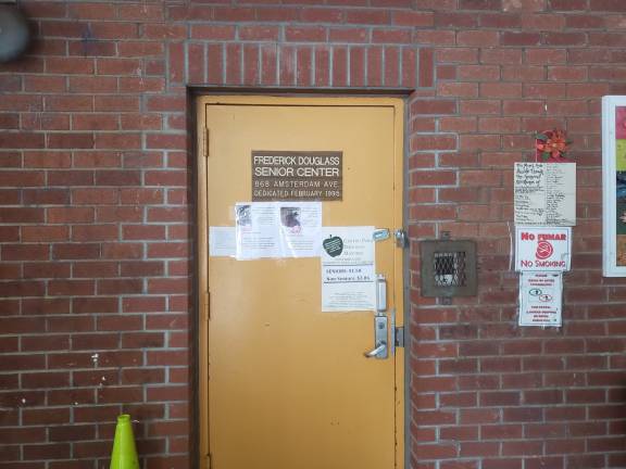The entrance to the Frederick Douglass senior center. Photo: Jason Cohen