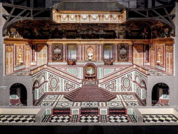 Model of the Ambassadors&#x2019; Staircase, by Charles Arquinet, 1958, from the collection of the Mus&#xe9;e National des Ch&#xe2;teaux de Versailles. Photo: Adel Gorgy