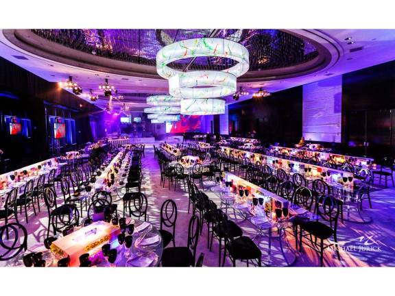 The ballroom at the Mandarin Oriental Hotel