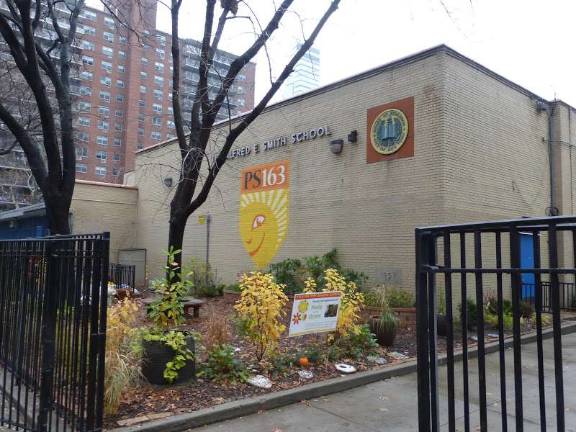 P.S. 163 Alfred E. Smith on West 97th Street was among the Upper West Side schools with drinking fountains with elevated lead results. Photo: NYC Department of Education