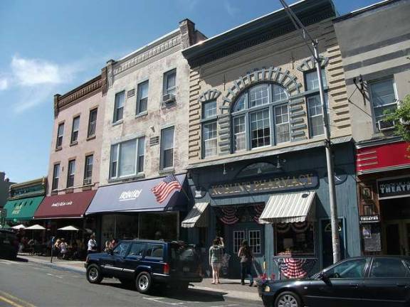 Walkable downtown Nyack is a possible destination for bike riders. Photo: Doug Kerr via Flickr