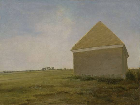 George Stubbs (British, 1724-1806). &quot;Newmarket Heath, with a Rubbing-down House,&quot; ca. 1765. Oil on canvas; 12 &#xd7; 16 in. (30.5 &#xd7; 40.6 cm). Yale Center for British Art, Paul Mellon Collection