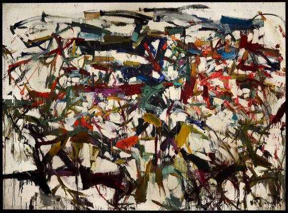 The most surprising element of Joan Mitchell's massive painting filled with controlled chaos and emotion may be its diminutive title, &#x201c;Ladybug.&#x201d; Photo: Adel Gorgy