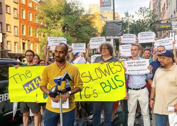 Marco Conner, co-deputy director of Transportation Alternatives, said his group would continue to advocate for as long as it takes to get the program up and running. Photo: Emily Higginbotham