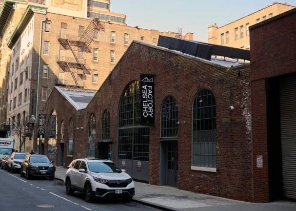 Newly opened arts center Chelsea Factory on West 26th Street. Photo: Joe Carrotta