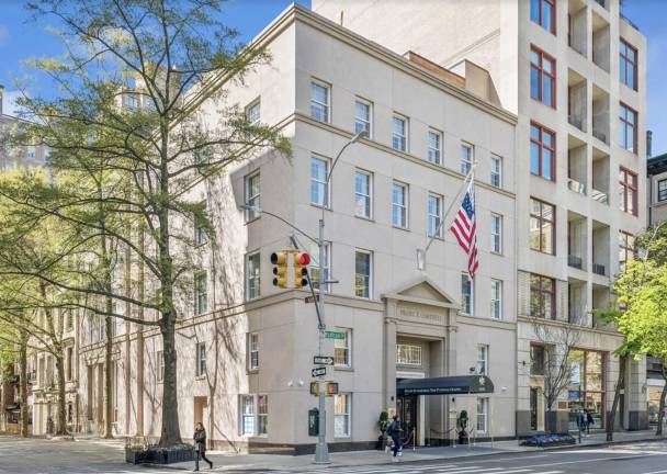 Frank E. Campbell, The Funeral Chapel at 1076 Madison Avenue at East 81st Street.