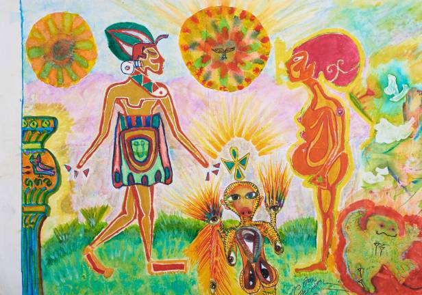 Jayne County, &#x201c;See Me in No Special Light,&#x201d; 2004, mixed media on paper. James Barron Art. Photo courtesy Outsider Art Fair.