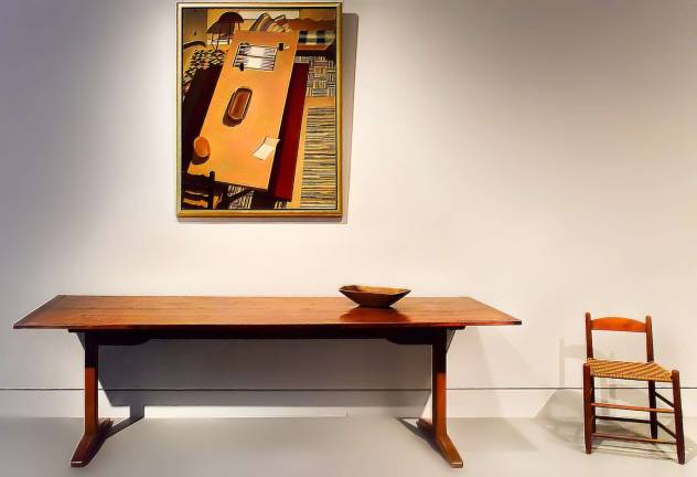 &#x201c;Simple Gifts: Shaker at the Met&#x201d; includes paintings by Charles Sheeler, whose uncomplicated compositions echoed Shaker tenets and designs. Photo: Adel Gorgy