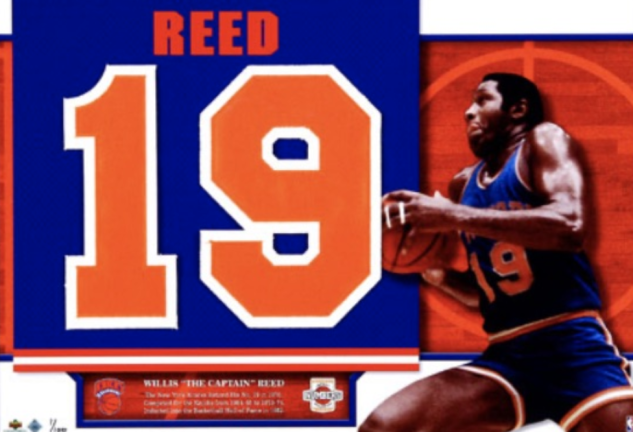 The Captain’s number 19 was the first number to hang from the rafters as Madison Square Garden when the NY Knicks officially retired it in October 1979, two years after he ended his ten year career with the Knicks, the only team he ever played for.