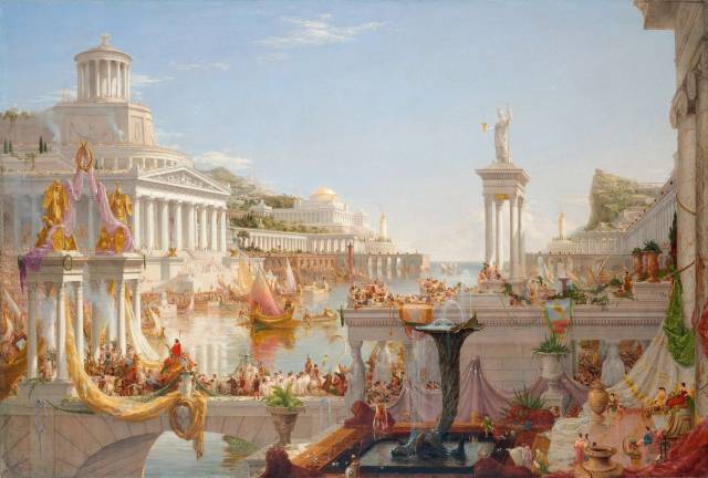 Thomas Cole (American [born England], Lancashire 1801&#x2013;1848 Catskill, New York). &quot;The Course of the Empire: The Consummation of Empire,&quot; 1835&#x2013;36. Oil on canvas, 51 1/4 x 76 in. (130.2 x 193 cm). New-York Historical Society, Gift of The New-York Gallery of the Fine Arts (1858.3). Digital image created by Oppenheimer Editions
