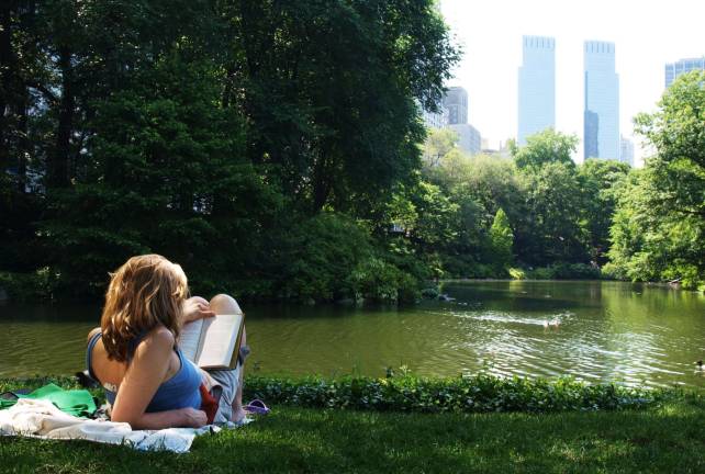 A reader in Central Park. Photo: Kristin Wall, via flickr