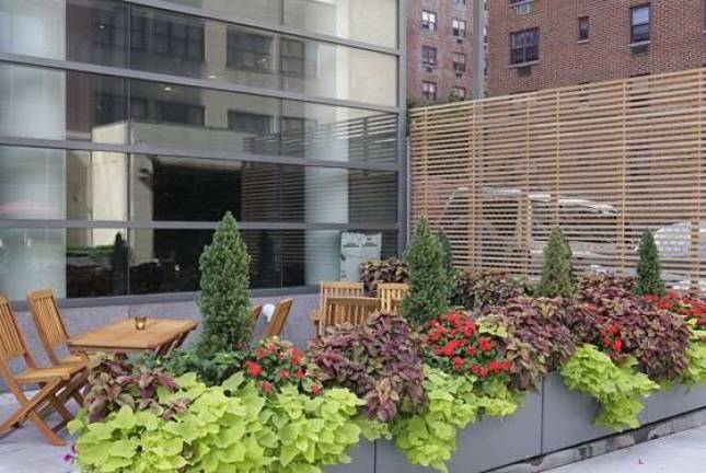The patio at Ardesia Wine Bar awaits visitors to Hell's Kitchen this summer. Photo: Daniel Krieger
