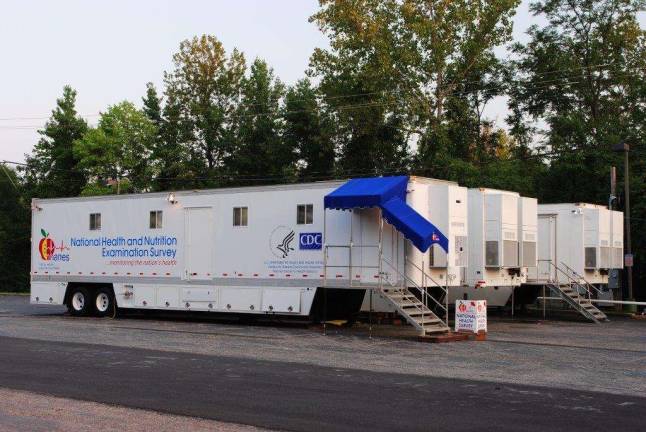 Detailed health examination for eligible survey participants will take place in mobile labs such as these. Photo: Centers for Disease Control and Prevention
