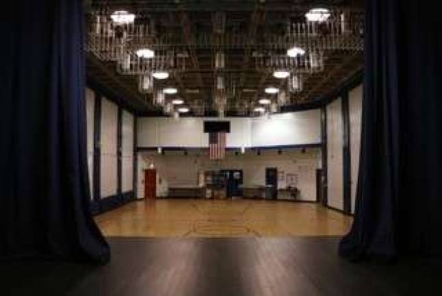 The restored stage at the Lincoln Square Neighborhood Center on West 65th Street. Photo: Melody Chan