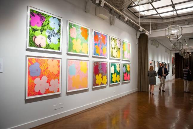 Andy Warhol’s “Flowers.” Photo: National Arts Club