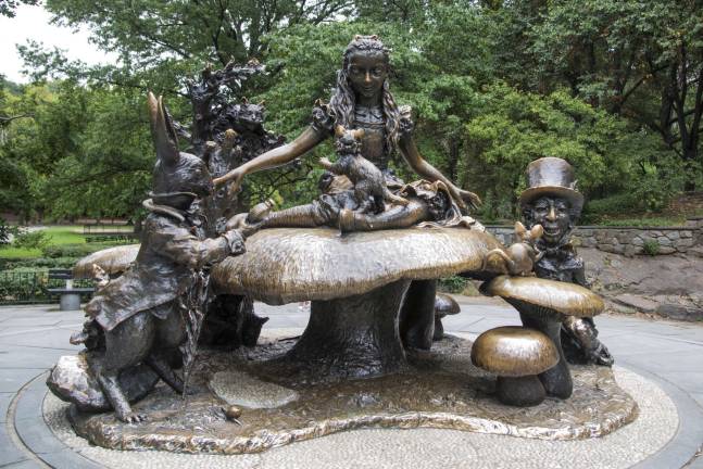 Alice in Wonderland memorial in Central Park, New York City