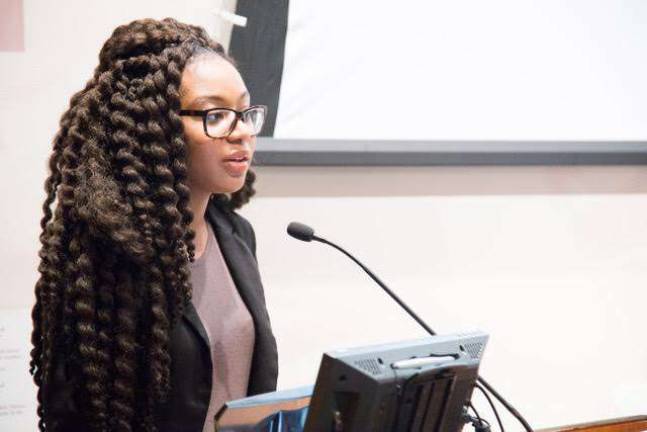 Thamara Jean, awarded the prestigious Rhodes Scholarship, will head to Oxford in the fall. Photo courtesy of Thamara Jean