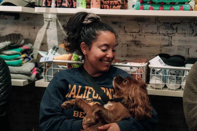 At a Must Love Dogs and Comedy show. Photo: David Kirchner