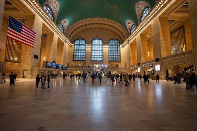 Grand Central Terminal, one of New York City’s busiest stations, during rush hour on March 17, 2020.