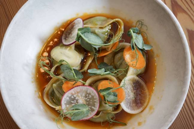 Pea umplings. Photo: Susan Marque