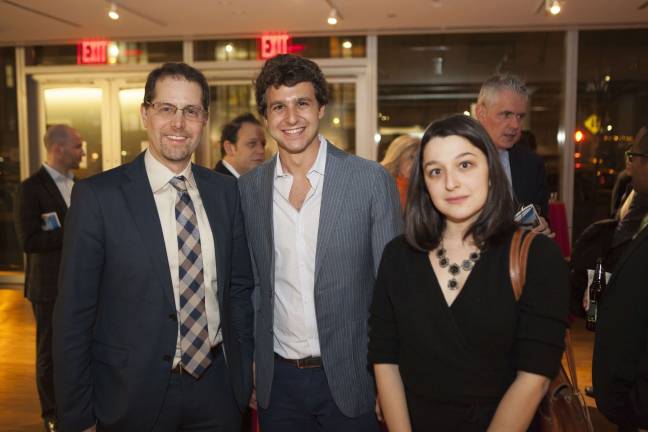 City Council Member Mark Levine of the Upper West Side (left) with Ben Wexler-Waite, staff member for State Senator Brad Hoylman, at the WESTY Awards. Photo by Mary Newman