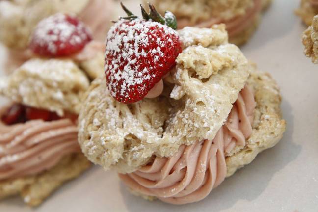 Strawberry shortcake at Peacefood Cafe