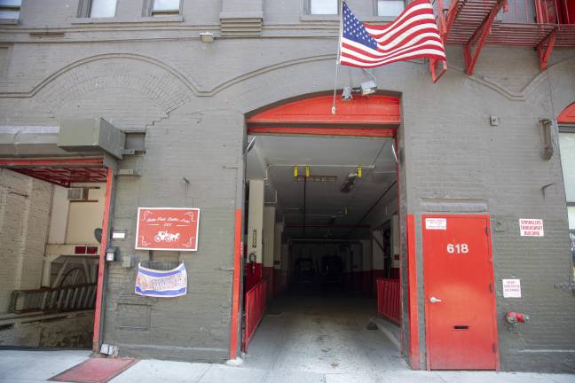 Central Park horses return to three different Hell’s Kitchen stables after working in the park. At the 52 St location, horses are kept upstairs and are watched over 24/7.