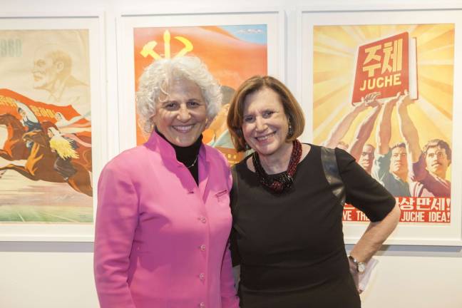 Straus News President Jeanne Straus with WESTY Award winner Ellen V. Futter, the President of American Museum of Natural History. Photo by Mary Newman