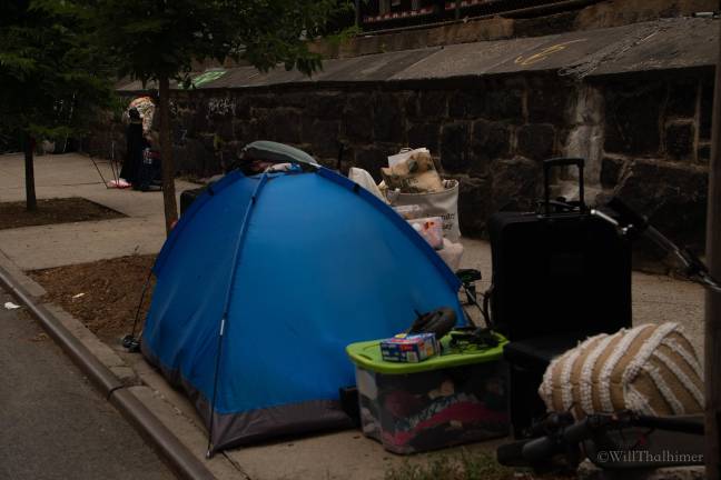 Members of the encampment moved early July 16th to avoid conflict.