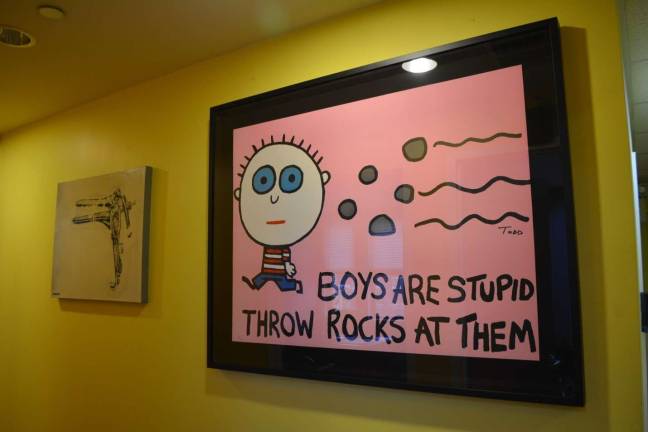 Todd Goldman&#x2019;s poster hangs in Dr. Lisa Eng&#x2019;s clinic. Eng thinks the poster might have dissuaded women from having an abortion solely because they were carrying a female fetus. Photo: Virginia Gunawan