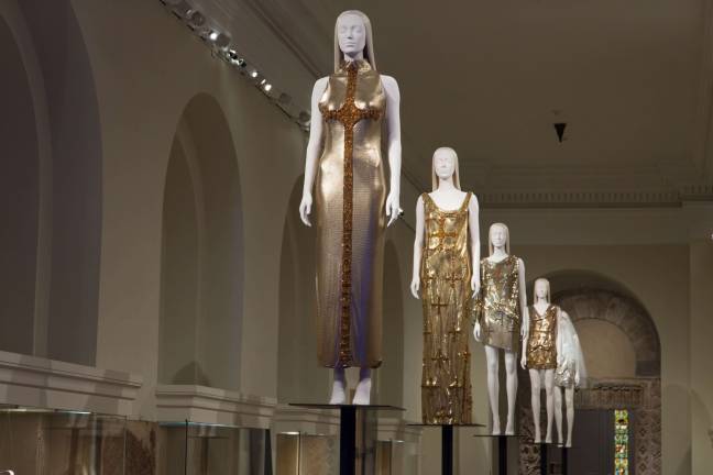 &#x201c;Heavenly Bodies: Fashion and the Catholic Imagination&#x201d; within the Mary and Michael Jaharis Galleries for Byzantine Art. Photo: &#xa9;The Metropolitan Museum of Art