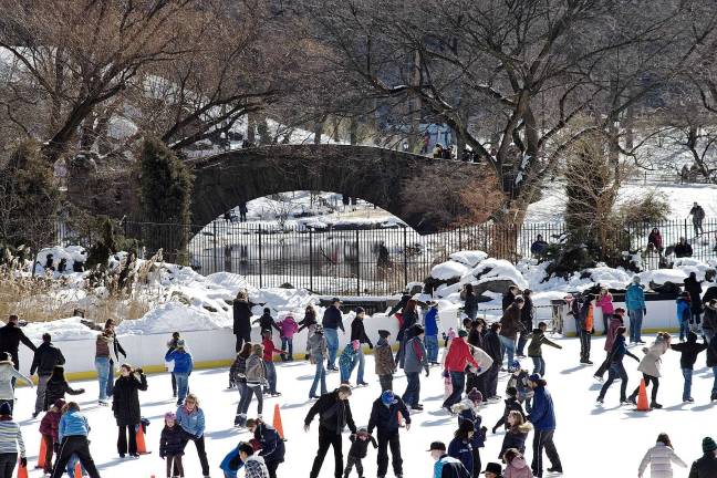 Ice skating at Central Park's Wollman Rink is open!