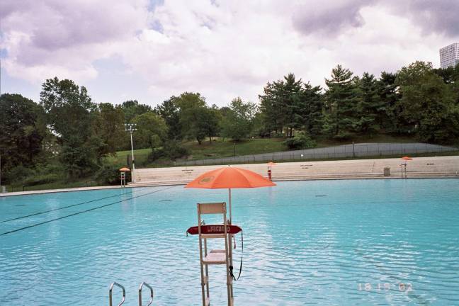 Central Park's Lasker Pool, where Sue Susman is a regular swimmer